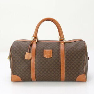 Celine Macadam Triomphe Boston bag brown business